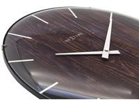 nextime Edge-Wood-Dome - wandklok (Kleur: lichtbruin)