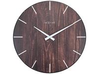 nextime Edge-Wood-Dome - wandklok (Kleur: donkerbruin)