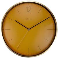 nextime Essential - wandklok (Kleur: goud/oker)