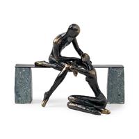 Casablanca by Gilde Dekofigur Skulptur Freundschaft, Dekoobjekt, Höhe 22 cm, mit Spruchanhänger, Wohnzimmer
