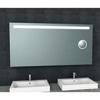 Douche Concurrent Badkamerspiegel Tigers Rechthoek 160x80cm met Geïntegreerde LED Verlichting en Scheerspiegel