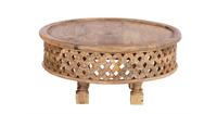 Cozy Ibiza Vintage houten ronde tafel L