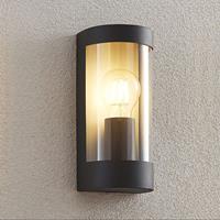 Lindby Junias buitenwandlamp, half rond, E27