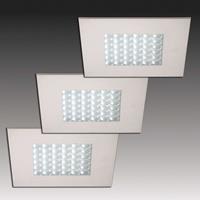 HERA Q 68 LED inbouwspot in RVS optiek, 3/set