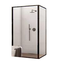 Boss & Wessing BWS Douchecabine Recta 90 cm met Nano Glas en Mat Zwart Profiel (ALLE MATEN)