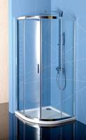 Polysan Easy Line douchecabine kwartrond 80x80cm met schuifdeur