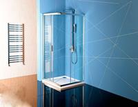 Polysan Easy Line douchecabine 80x80cm vierkant met schuifdeur