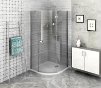 Polysan FORTIS LINE Kwartronde douchebabine 900x900x2000mm, rechts