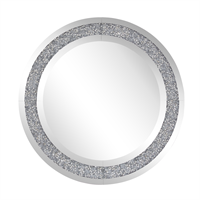 Beliani Wandspiegel zilver ERBRAY