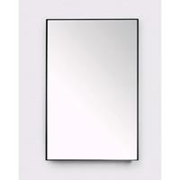 Royal Plaza Merlot spiegel 30x80cm zonder verlichting rechthoek Glas Zwart mat