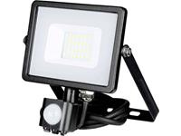 LED-Fluter mit Bewegungsmelder VT-20-S-B, EEK: A++, 20 W, 1600lm, 3000 K, schwarz - V-Tac