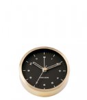 Karlsson Wekkers Alarm clock Tinge black dial Design Armando Breeveld Goudkleurig