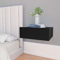 vidaXL Nachtkastjes zwevend 2 st 40x30x15 cm spaanplaat zwart