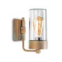 Moretti Buitenwandlamp Silindar 3390,messing antiek/helder
