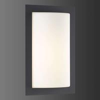 LCD Grafietkleurige buitenwandlamp Luis m. LED licht