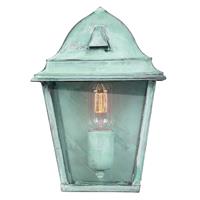 Elstead Groene buitenwandlamp St. James Verdi van messing