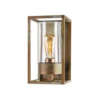 Moretti Buitenwandlamp Cubic³ 3365 messing antiek/helder