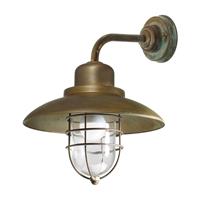 Moretti Wandlamp Patio Cage 3303 messing antiek/helder