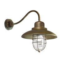 Moretti Wandlamp Patio Cage 3300 messing antiek/helder