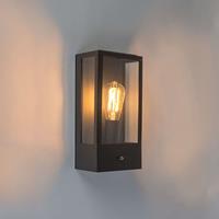 QAZQA Buitenwandlamp Rotterdam 1 met schemersensor