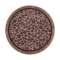 Tapis Petit Round Rug Vloerkleed 120 x 120 cm Leopard