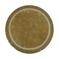 Tapis Petit Round Anna Vloerkleed 110 x 110 cm Ocher