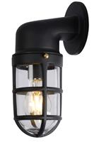 Lucide DUDLEY Buiten Wandlamp Down IP44 E27/60W Zwart