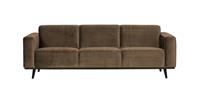 BePureHome Statement 3-zits Bank 230 Cm Fluweel Taupe