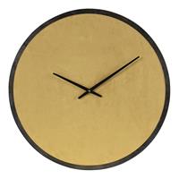 woood Wandklok 'Renske' Velvet, kleur Okergeel