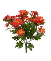 Chrysant kunstboeket 35 cm oranje