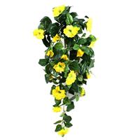 Petunia deluxe kunst hangplant 80cm - geel