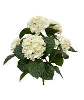 Hortensia kunstboeket 40 cm creme
