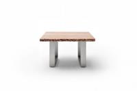 MCA furniture Couchtisch »Cartagena«, Couchtisch Massivholz mit Baumkante und natürlichen Rissen und Löchern