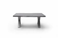 MCA furniture Couchtisch »Cartagena«, Couchtisch Massivholz mit Baumkante und natürlichen Rissen und Löchern