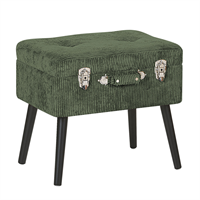 Beliani Hocker corduroy groen MALLARD