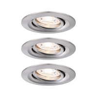 Paulmann inbouwspot Nova mini Plus Coin EasyDim kantelbaar aluminium 3x4,2W