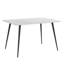 Beliani Eettafel marmer-look 120 x 80 cm SANTIAGO