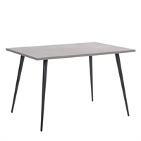 Beliani Eettafel betonlook 120 x 80 cm SANTIAGO