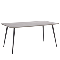 Beliani Eettafel betonlook 160 x 80 cm SANTIAGO