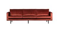 BePureHome Rodeo Bank 3-zits Velvet Chestnut