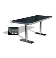 Bel Air Retro Eettafel TO-29W Blackstone -  Retro Eettafel TO-29W Blackstone