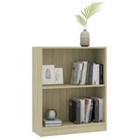 vidaXL Bücherregal Sonoma-Eiche 60×24×74,5 cm Spanplatte Braun