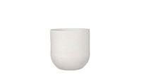 Edelman Montfoort Mica Decorations nora ronde pot gebroken wit maat in cm: 21 x 23 OFF WHITE