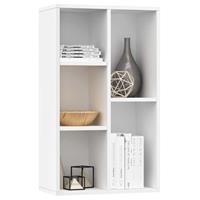 vidaXL Boekenkast/dressoir 50x25x80 cm spaanplaat wit