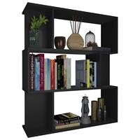 vidaXL Boekenkast/kamerscherm 80x24x96 cm spaanplaat zwart