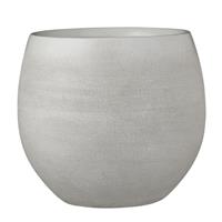 Edelman Montfoort Mica Decorations douro ronde pot gebroken wit maat in cm: 23 x 26 OFF WHITE