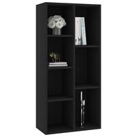 vidaXL Boekenkast 50x25x106 cm spaanplaat zwart