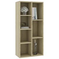 vidaXL Boekenkast 50x25x106 cm bewerkt hout sonoma eikenkleurig