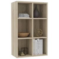 vidaXL Bücherregal/Sideboard Sonoma-Eiche 66×30×97,8 cm Spanplatte Braun