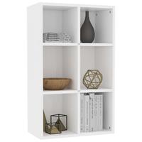 vidaXL Boekenkast/dressoir 66x30x97,8 cm bewerkt hout wit